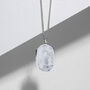 Men's Large Howlite Dog Tag Locket 925 Silver, thumbnail 2 of 9