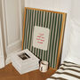 I Just Need You And Sunsets Striped Wall Print, thumbnail 1 of 8