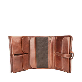 Mens Hanging Leather Wash Bag. 'The Pratello ', 9 of 12
