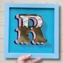 Gold Typography Wall Art 'Circus Letter R', thumbnail 1 of 8