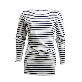 Long Length Cotton Striped Tee, 3 of 7