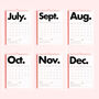 Monochrome 2024 Minimal Calendar, thumbnail 4 of 4