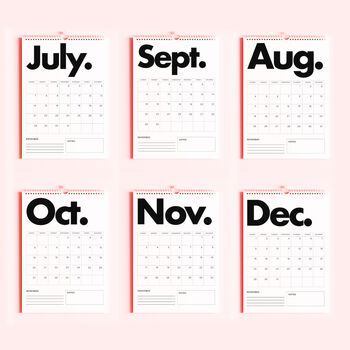Monochrome 2024 Minimal Calendar, 4 of 4