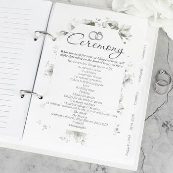 Personalised Floral Watercolour Wedding Planner, 5 of 11