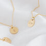 Rosa Personalised Disc Initial Necklace, thumbnail 2 of 11