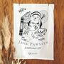 Jane Austen Fairtrade Cotton Literary Dog Tea Towel, thumbnail 2 of 3