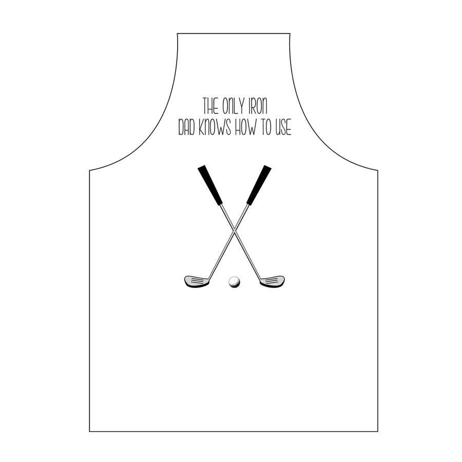 Funny Golf Apron For Dad By Of Life & Lemons