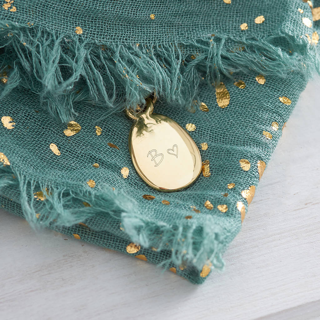 Personalised Metallic Scarf By Lily Belle | notonthehighstreet.com