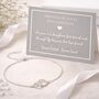 Mother And Daughter Sterling Silver Infinity Bracelet, thumbnail 3 of 5