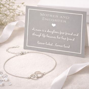 Mother And Daughter Sterling Silver Infinity Bracelet, 3 of 5