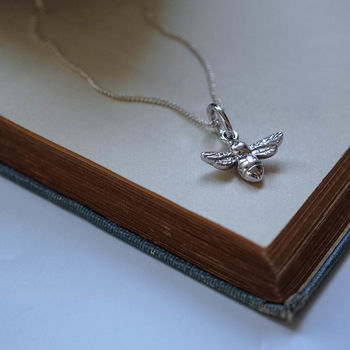 Bumble Bee Necklace In Silver Or Gold, 3 of 7