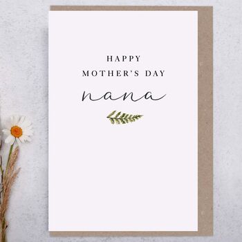 Modern Happy Mother's Day Nana Greeting Card, 2 of 2