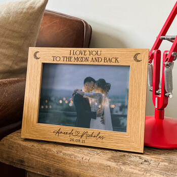 Couples Photo Frame Personalised Wedding Gift, 7 of 10