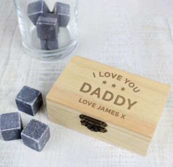 Personalised Boxed Whiskey Cooling Stones, 3 of 5