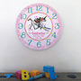 Personalised Wall Clock For Girls, thumbnail 5 of 6