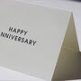 Happy Anniversary Card, Congratulations Card, thumbnail 3 of 5