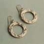 Grape Vine Hoop Earrings, thumbnail 4 of 5