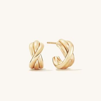 Woven Hoops Gold, 2 of 2