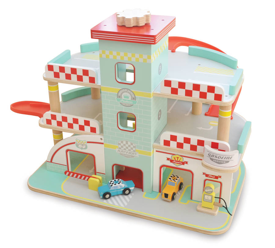 Retro Wooden Garage Traditional Toy By Jammtoys Wooden Toys