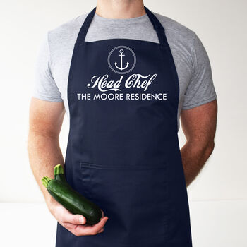 Nautical Anchor Head Chef Apron: Outdoor Gift, 12 of 12