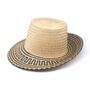 Andino Short Brim Straw Hat Black, thumbnail 1 of 6