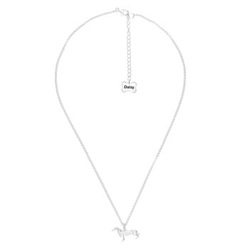 Personalised Dachshund Sterling Silver Necklace, 3 of 8
