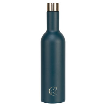 Ocean Navy Blue Insulated Wine Bottle, 2 of 3
