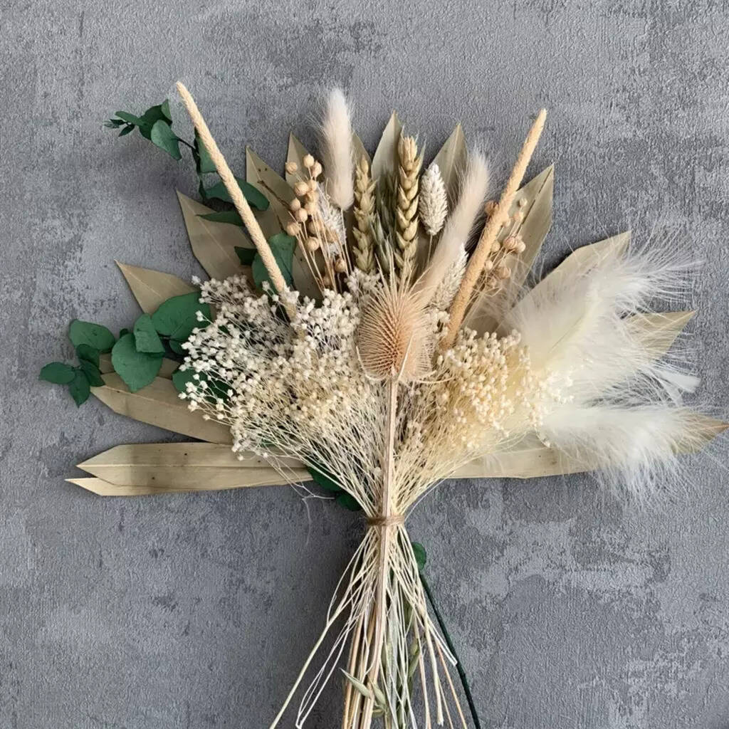Preserved Eucalyptus And Palm Sun Flowers Bouquet, 1 of 2
