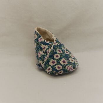 Handmade Eco Flower Baby Shoes, Baby Gift, 7 of 9