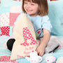 Wooden Toy Tea Set With Personalised Drawstring Bag, thumbnail 1 of 5