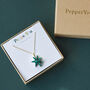 Hand Drawn Star Necklace In Teal, Lilac Or Black, thumbnail 5 of 6