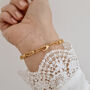 Textured Gold Plated Bracelet, thumbnail 2 of 4