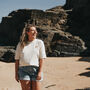 Surf And Sun Embroidered Oversized T Shirt, thumbnail 3 of 9