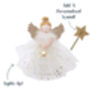 Gold Blonde Light Up Angel Christmas Tree Topper, thumbnail 1 of 8
