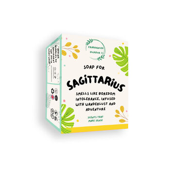 Soap For Sagittarius Funny Novelty Zodiac Gift, 6 of 6