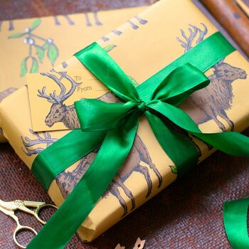 Woodland Reindeer Christmas Wrapping Paper, 3 of 6