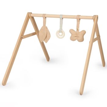 Baby Beechwood Activity Arch With Toys Sand, 2 of 2