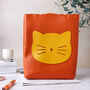 Personalised Cat Bag In Orange, thumbnail 2 of 7