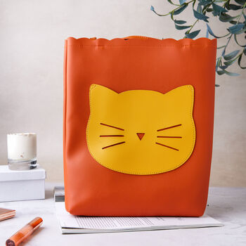 Personalised Cat Bag In Orange, 2 of 7