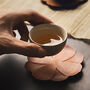 Wood Coaser Set Of Two Lotus Flower, thumbnail 5 of 6