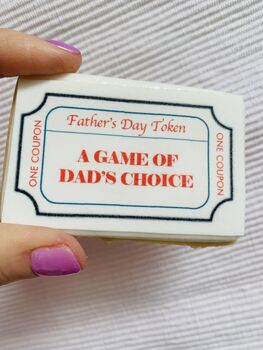 A Dozen Father's Day Biscuit Coupon/Token Gift Box, 3 of 9