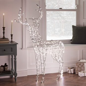 Duchy Stag Dual Colour Micro LED Light Up Reindeer, 6 of 6