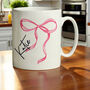 Personalised Bow Mug, thumbnail 2 of 3