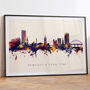 Newcastle Skyline Cityscape Black And White, thumbnail 6 of 12