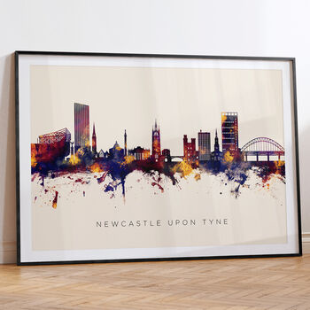 Newcastle Skyline Cityscape Black And White, 6 of 12