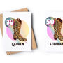 'Leopard Print Cowgirl Boot' Any Age Birthday Card, thumbnail 1 of 3
