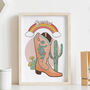 Personalised Cowgirl Zodiac Print, thumbnail 3 of 6