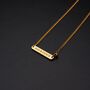 Gold Engravable 3mm Curb Link Necklace, thumbnail 8 of 11