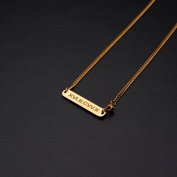 Gold Engravable 3mm Curb Link Necklace, 8 of 11