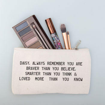 Personalised Positive Message Make Up Purse, 2 of 2